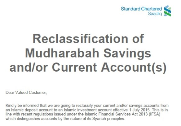 Investment Account Notice